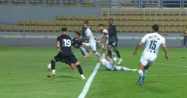 بوبو يسجل هدفًا لبتروجت ضد سيراميكا في الشوط الأول