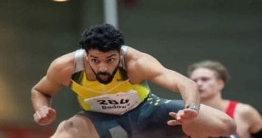 يوسف بدوى يحقق فضية سباق 110 متر حواجز في قبرص
