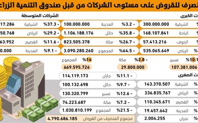64.5% من القروض الزراعية مخصصة للشركات الكبرى وتأثيراتها على القطاع الزراعي