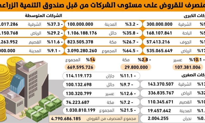 64.5% من القروض الزراعية مخصصة للشركات الكبرى وتأثيراتها على القطاع الزراعي