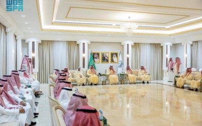 أمير الجوف ونائبه يرحبان بمهنئي عيد الأضحى من موظفي الإمارة والمواطنين الآخرين