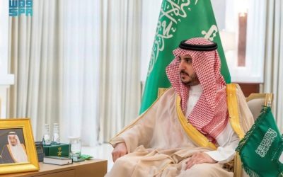 أمير الجوف يستقبل مدير فرع وزارة الصحة الجديد ومدير مكتب "وقاية" في المنطقة