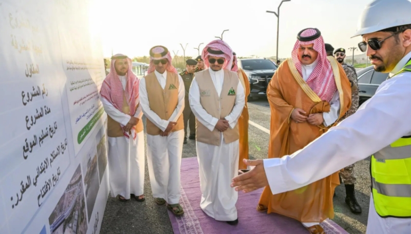 أمير حائل ي inaugurates مشروع جسر السمراء لتطوير البنية التحتية وتعزيز حركة المرور بالمنطقة