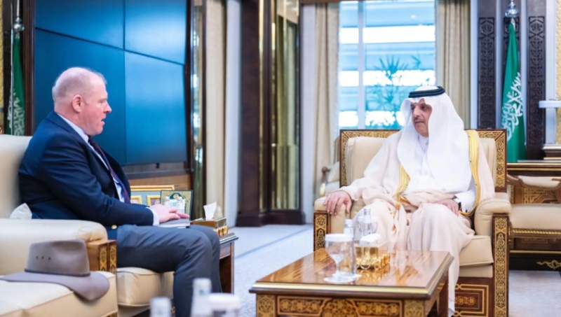 استقبال نائب وزير الداخلية المكلف لسفير أستراليا في المملكة العربية السعودية