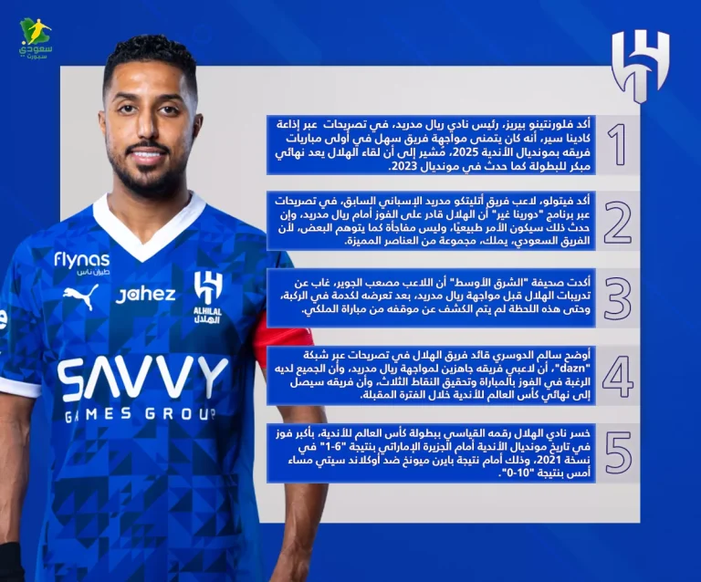 الهلال في المونديال: غياب “موهبة” الزعيم عن ريال مدريد وأجواء متوترة في الملكي