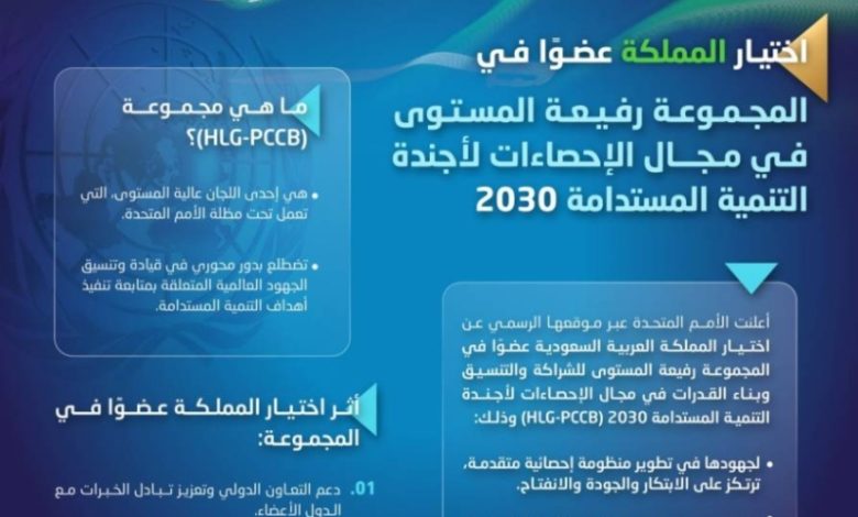 انتخاب المملكة لعضوية المجموعة الأممية المعنية بالتنسيق بين الدول (HLG-PCCB)