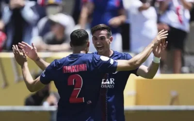 باريس سان جيرمان يتفوق على برشلونة بعد فوزه الساحق على أتلتيكو مدريد في المونديال