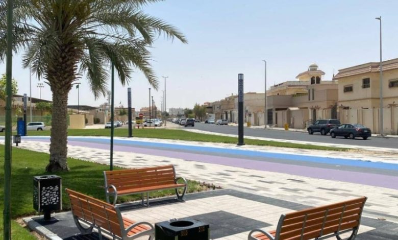 بلدية بقيق Completes تطوير وتأهيل ممشى وحديقة جديدة في حي المطار بشكل كامل