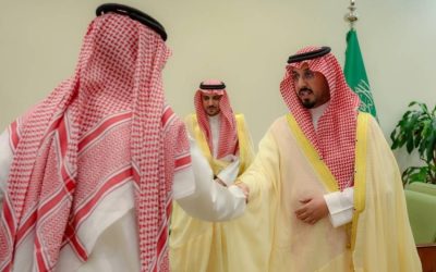 محافظ الخرج يستقبل التهاني بمناسبة عيد الأضحى من موظفي وموظفات المحافظة