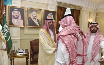 مُحافظ جدة يستقبل تهاني عيد الأضحى من منسوبي المحافظة والمراكز التابعة لها