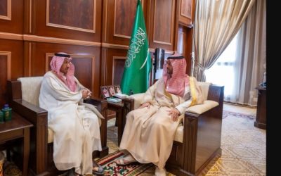 نائب أمير حائل يلتقي مدير عام شركة المياه الوطنية ويبحث سبل التعاون في المنطقة