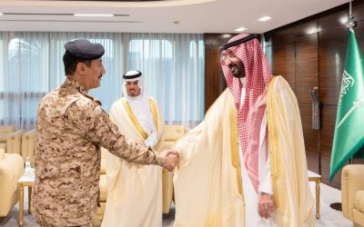 وزير الحرس الوطني يستقبل قادة ومسؤولي الوزارة للتهنئة بعيد الأضحى المبارك