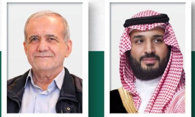 ولي العهد يعبر عن تعازيه للرئيس الإيراني في ضحايا الاعتداءات الإسرائيلية الأخيرة