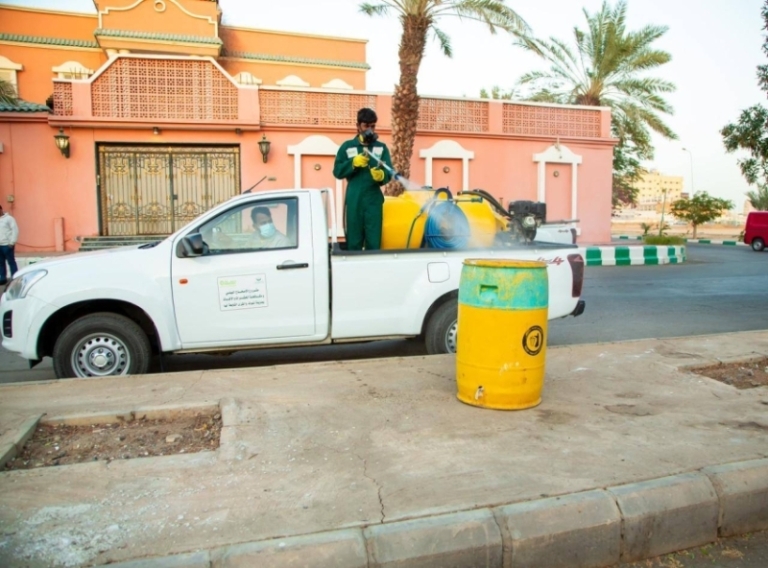 أمانة تبوك تصرف مليون لتر من المبيدات لمكافحة الحشرات خلال نصف عام