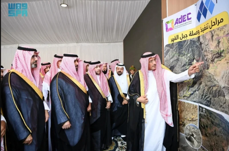 أمير جازان ونائبه يزوران مشروعات تنموية وسياحية متعددة في محافظة الريث.
