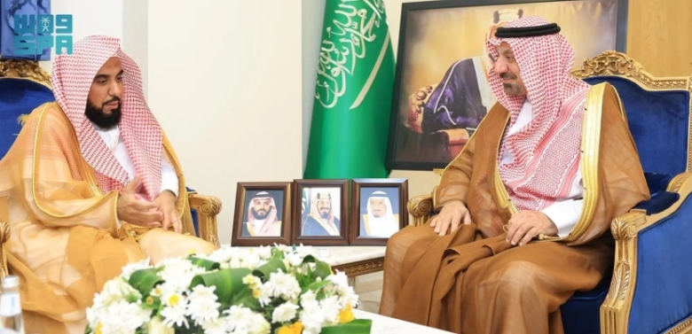 أمير نجران يلتقي إمام المسجد الحرام
