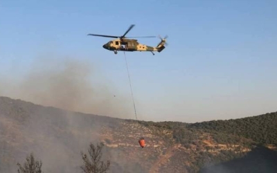 إخماد الحريق في أحراش جرش عبر تنسيق الدفاع المدني وسلاح الجو