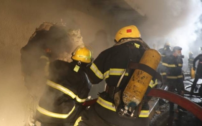 إخماد حريق هائل في سوق شعبي بعمّان يمتد على 5000 متر - صور