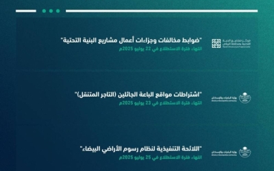 إطلاق 28 مشروعًا عبر منصة "استطلاع" لجمع آراء العموم والقطاعات الحكومية والخاصة