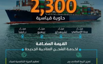 إطلاق خدمة الشحن "Bos" من شركة "Blue Ocean" في ميناء جدة الإسلامي الجديد.