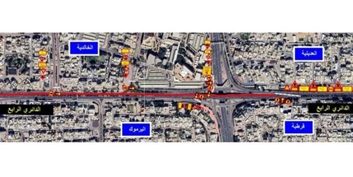 إغلاق جزئي لـ «الدائري الرابع» باتجاه الجهراء وفقًا لهيئة الطرق