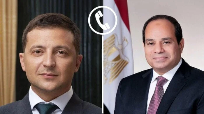 اتصال هام بين السيسي وزيلينسكي لبحث تطورات الأزمة الأوكرانية والأوضاع في الشرق الأوسط