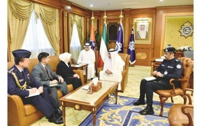 اجتماع اليوسف مع سفراء مصر وتركيا واليابان وسريلانكا لبحث التعاون الأمني