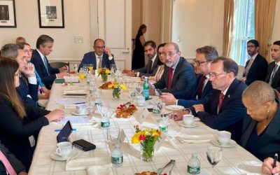 اجتماعات وزارية تثري مؤتمر الأمم المتحدة حول القضية الفلسطينية بزيارة الصفدي - صور