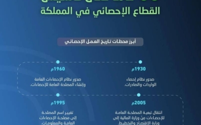 احتفال المملكة غدًا بذكرى (65) عامًا على إنشاء العمل الإحصائي