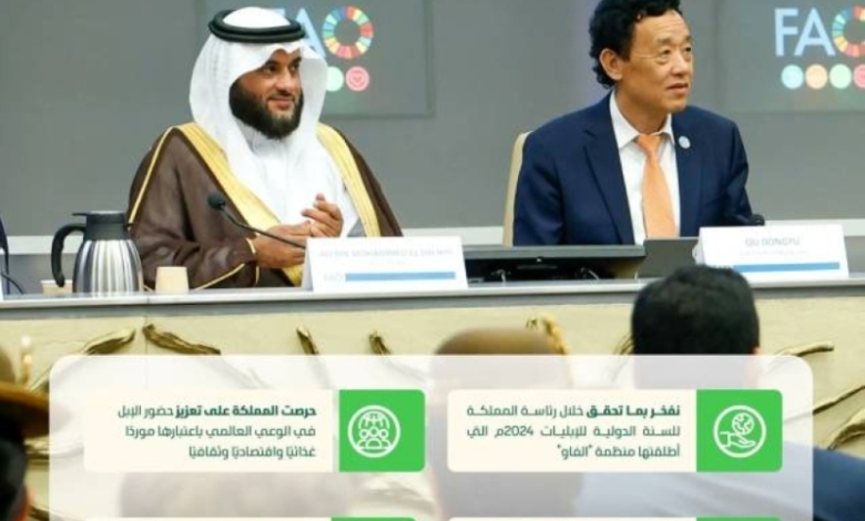 اختتام رئاسة المملكة للسنة الدولية للإبليات 2024 يؤكد أهمية القطاع للأمن الغذائي وتعزيز التعاون الدولي