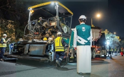 استغلال نفايات هدم المباني في طرق الرياض