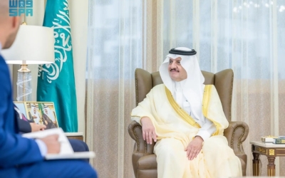 استقبال أمير الشرقية لسفير جورجيا بالمملكة