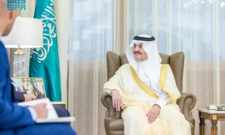 استقبال أمير الشرقية لسفير جورجيا بالمملكة
