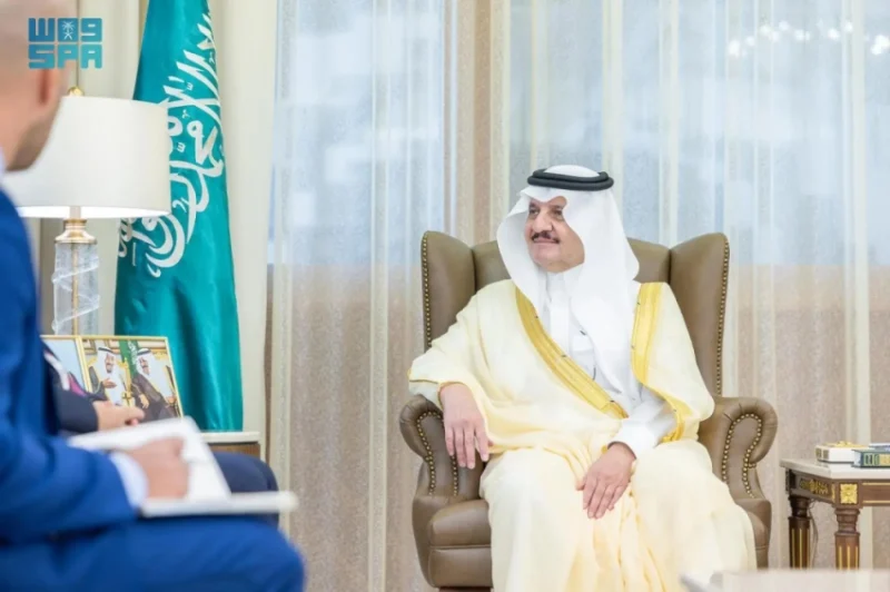 استقبال أمير الشرقية لسفير جورجيا بالمملكة