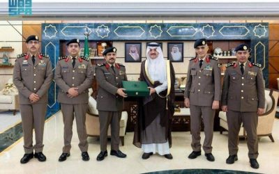 استقبال أمير الشرقية لمدير شرطة المنطقة ومُحافظ الهيئة العليا للأمن الصناعي