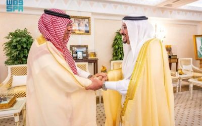 استقبال أمير القصيم لرئيس الهيئة العامة للطيران المدني
