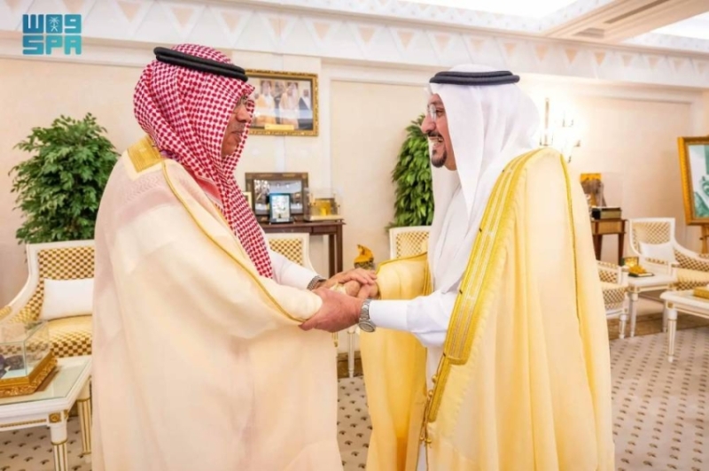 استقبال أمير القصيم لرئيس الهيئة العامة للطيران المدني