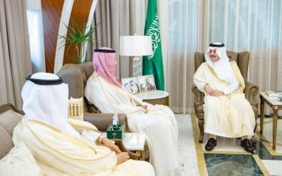 استقبال أمير المنطقة الشرقية لرئيس مجلس أمناء جامعة الإمام عبدالرحمن بن فيصل