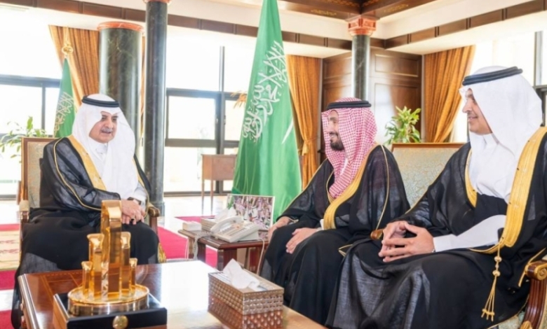 استقبال أمير تبوك لرئيس مجلس القطاع الشمالي الصحي