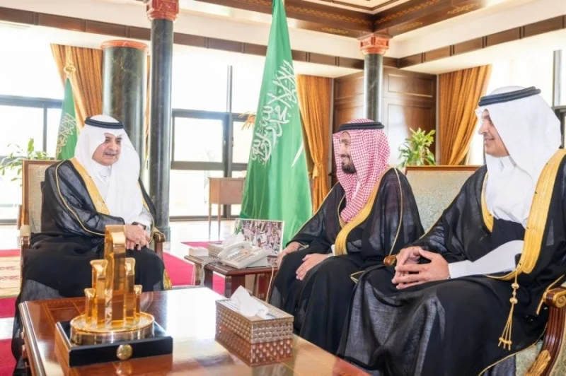 استقبال أمير تبوك لرئيس مجلس القطاع الشمالي الصحي