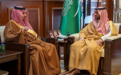 استقبال الأمير فيصل بن فهد لرئيس جمعية حائل للإسكان الخيري