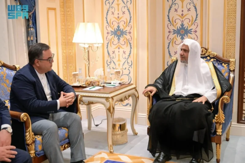 استقبال الأمين العام لرابطة العالم الإسلامي لرئيس مركز الحضارة الإسلامية بأوزبكستان