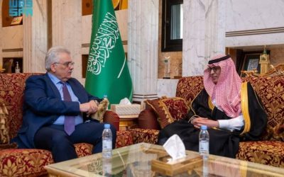 استقبال سفير فلسطين من قبل رئيس هيئة الإذاعة والتلفزيون