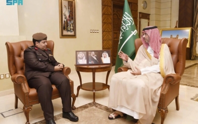 استقبال قائد القوة الخاصة للأمن البيئي بمنطقة مكة المكرمة من قبل محافظ جدة