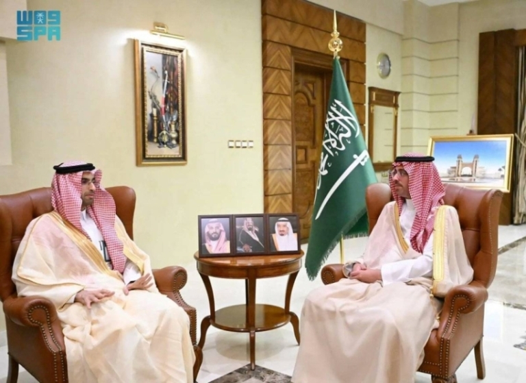 استقبال محافظ جدة لمدير فرع وزارة البيئة والمياه والزراعة بمكة المكرمة