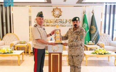 استقبال مميز لأمين التحالف الإسلامي من قبل النائب الأول لوزير الدفاع الأذربيجاني