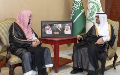 استقبال مميز للأمين العام لهيئة كبار العلماء من قبل الأمير سعود بن مشعل