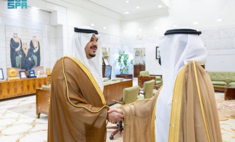 استقبال نائب أمير الرياض لمؤسسة عقارات الدولة
