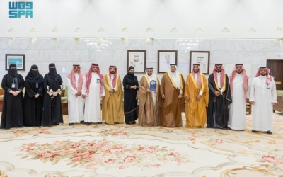 استقبال نائب أمير الرياض لمدير فرع وزارة الموارد البشرية والتنمية الاجتماعية