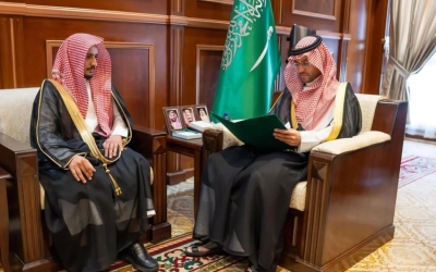 استقبال نائب أمير حائل لرئيس محكمة الأحوال الشخصية